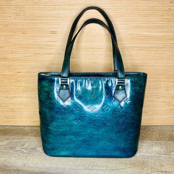 Louis Vuitton Redyed Vernis Houston Tote Vintage Designer Handbag Purse - Picture 3 of 17